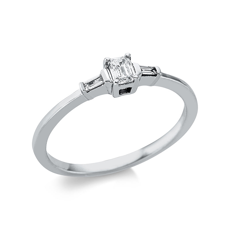 Solitaire mit Besatz Ring