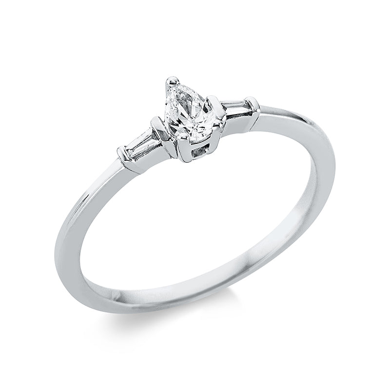 Solitaire mit Besatz Ring