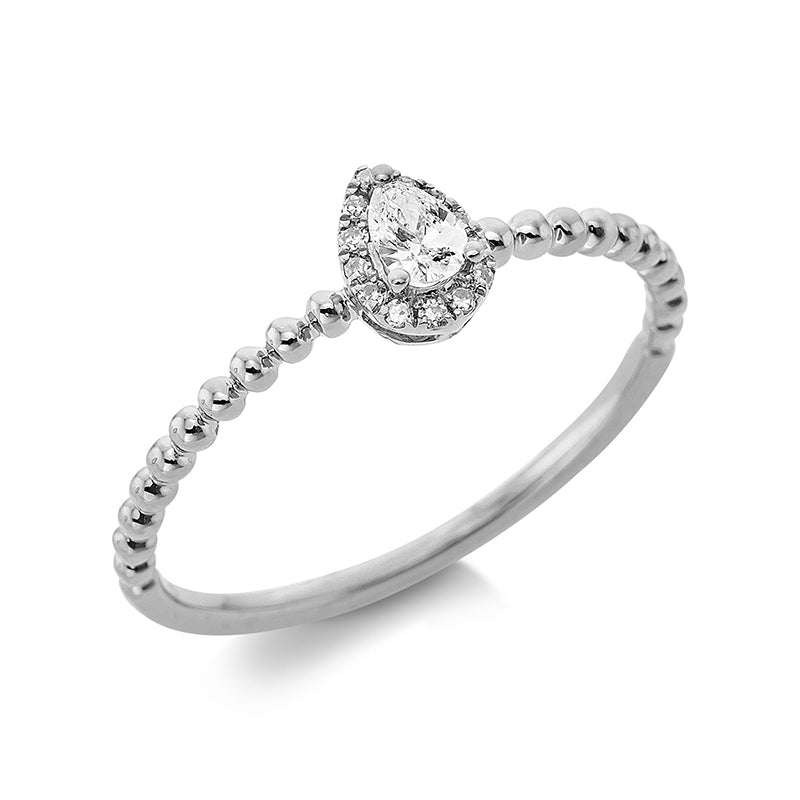 Solitaire mit Besatz Ring