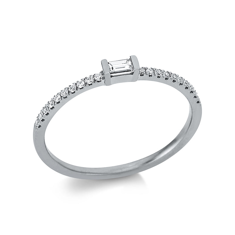 Solitaire mit Besatz Ring
