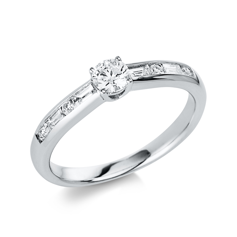 Solitaire mit Besatz Ring