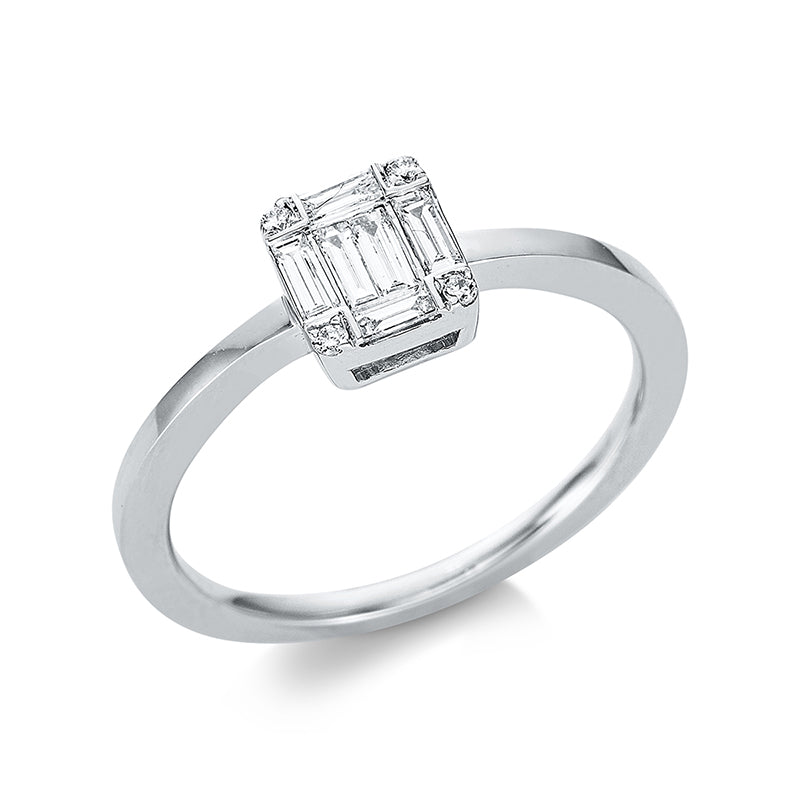 Baguette Illusion Ring