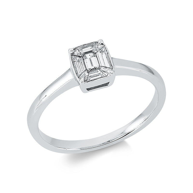 Baguette Illusion Ring
