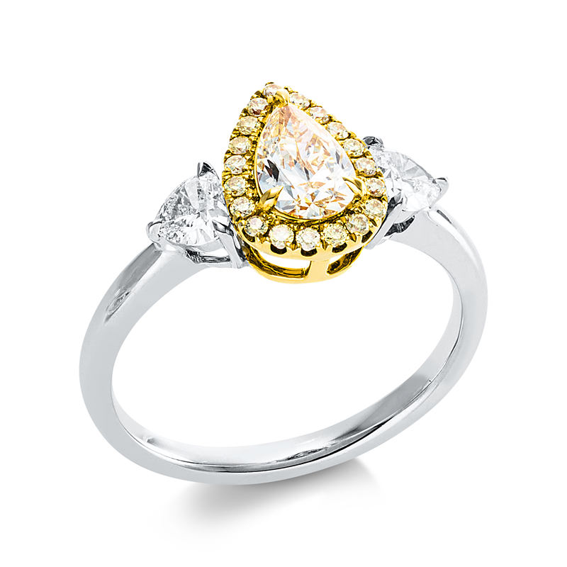 Farbiger Diamant Ring