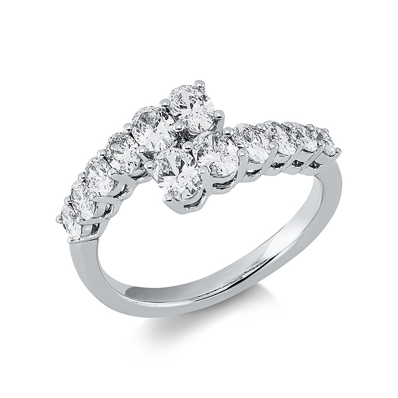 Mehrfachsteinbesatz Ring