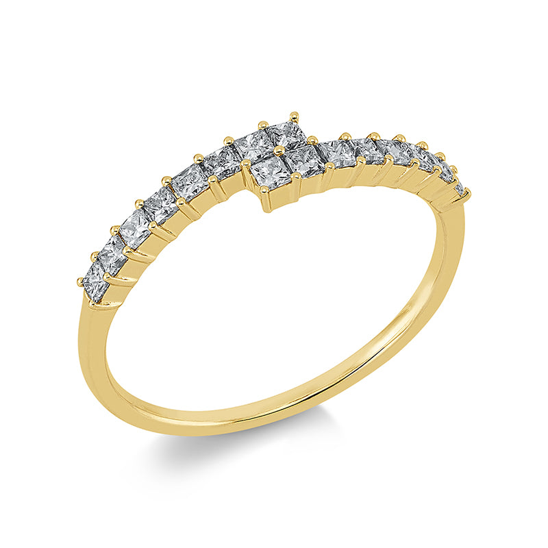 Mehrfachsteinbesatz Ring