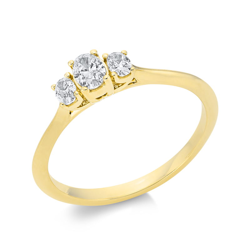Solitaire mit Besatz Ring