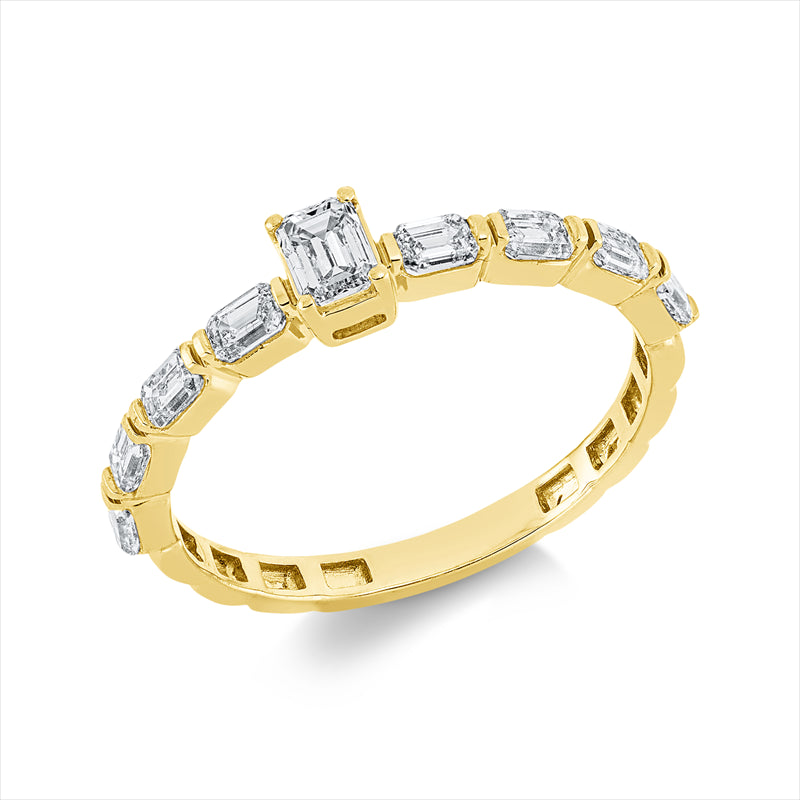 Solitaire mit Besatz Ring