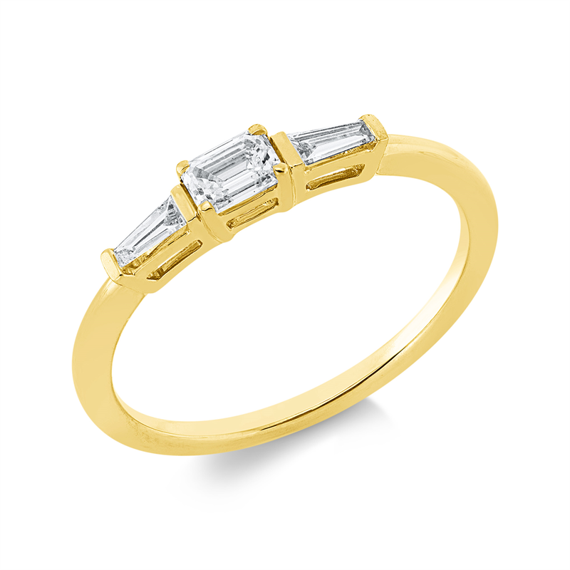 Solitaire mit Besatz Ring