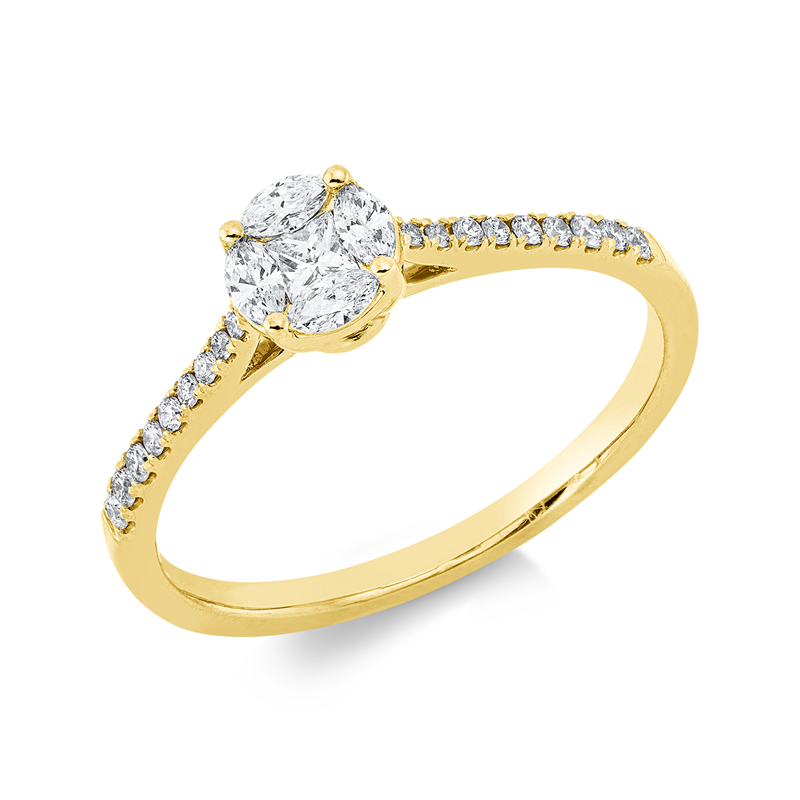 Baguette Illusion Ring