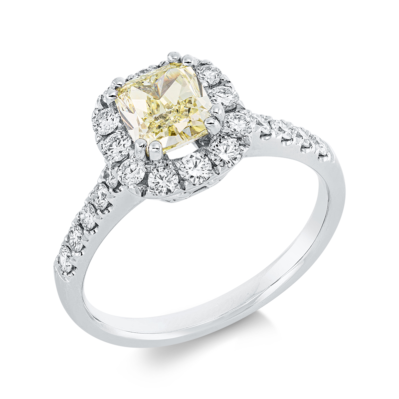 Farbiger Diamant Ring