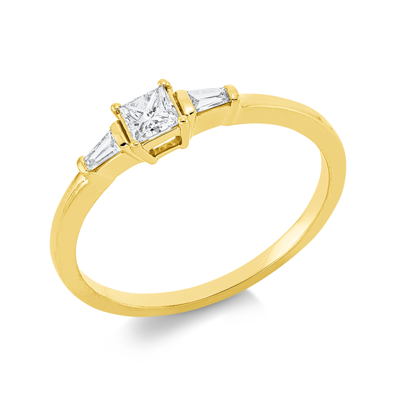 Solitaire mit Besatz Ring
