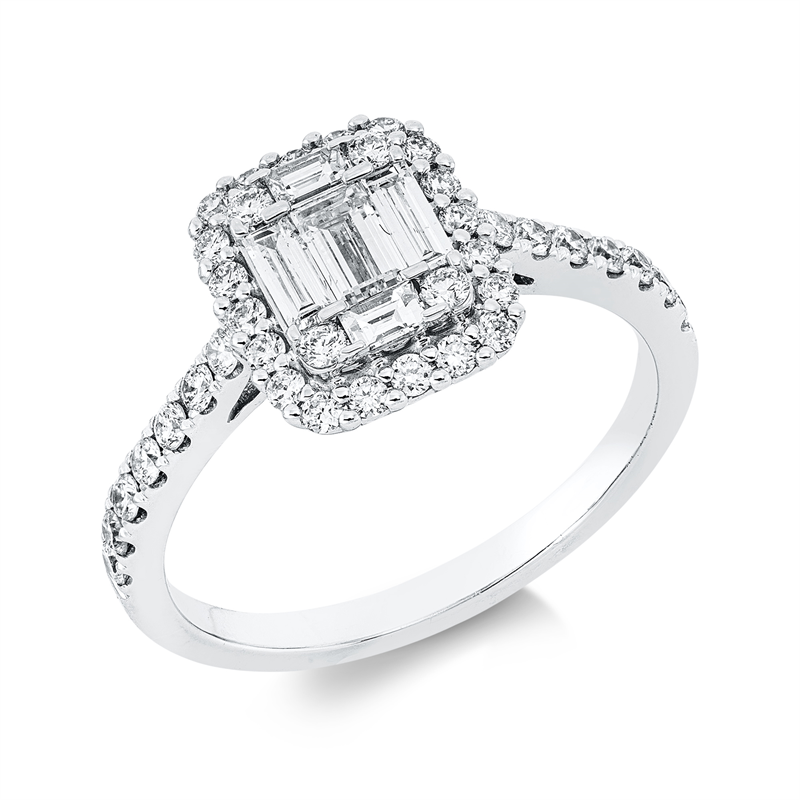 Baguette Illusion Ring