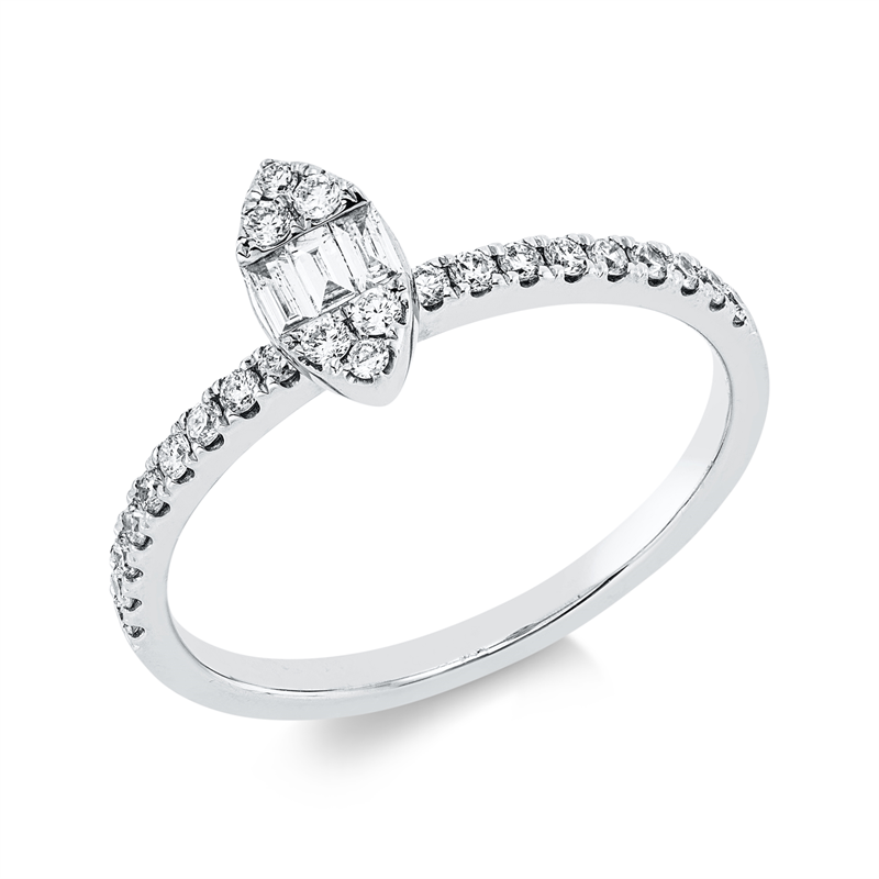 Baguette Illusion Ring