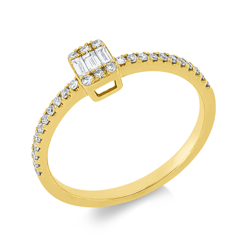 Baguette Illusion Ring