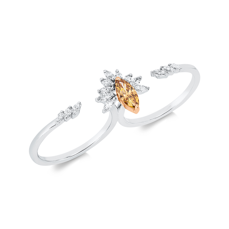 Farbiger Diamant Ring