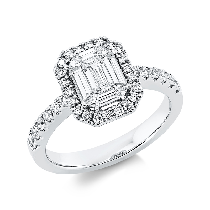 Baguette Illusion Ring