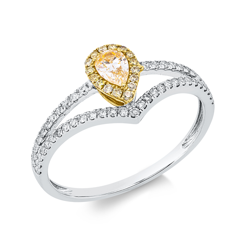 Farbiger Diamant Ring