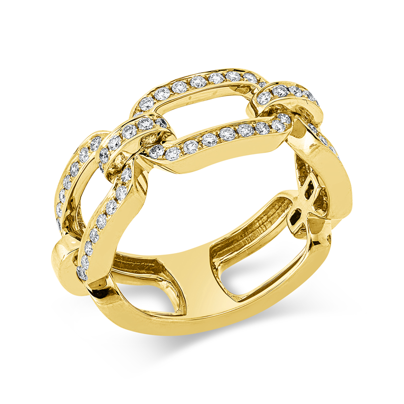 Mehrfachsteinbesatz Ring