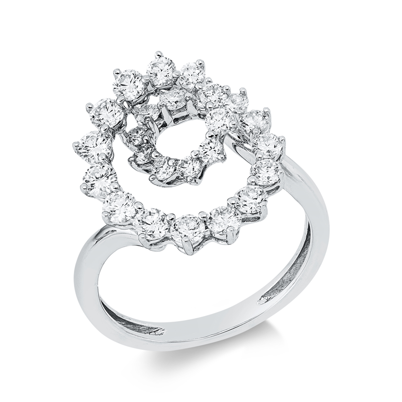 Mehrfachsteinbesatz Ring