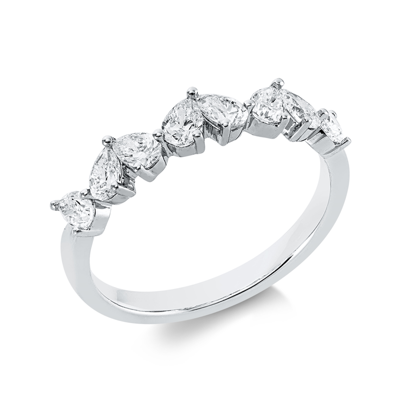 Mehrfachsteinbesatz Ring
