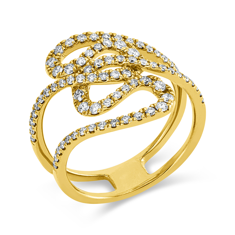 Mehrfachsteinbesatz Ring