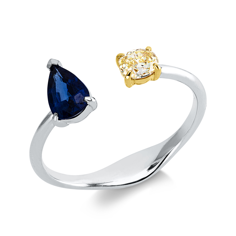 Farbiger Diamant Ring