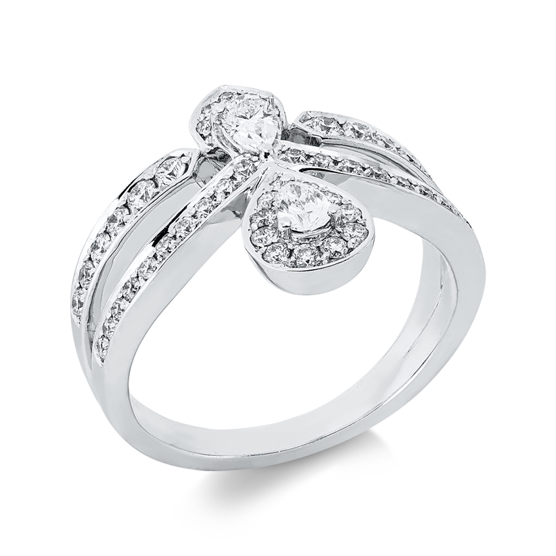 Mehrfachsteinbesatz Ring