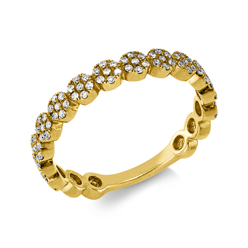 Mehrfachsteinbesatz Ring
