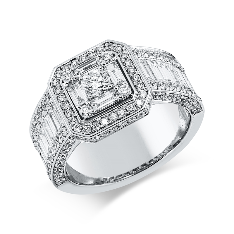 Baguette Illusion Ring