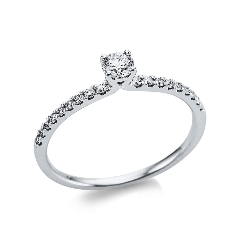 Solitaire mit Besatz Ring