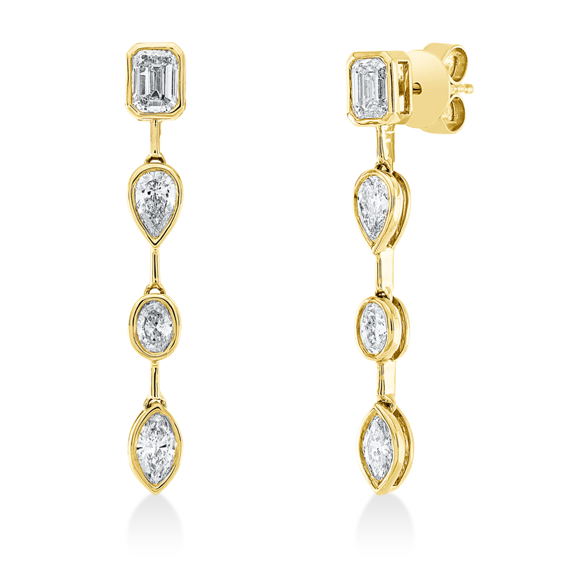 Baguette Ohrschmuck