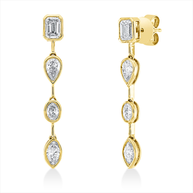Baguette Ohrschmuck