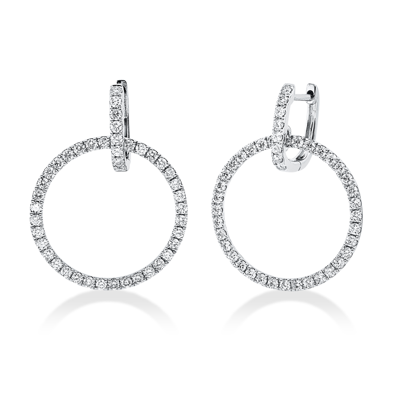 Mehrfachsteinbesatz Ohrschmuck