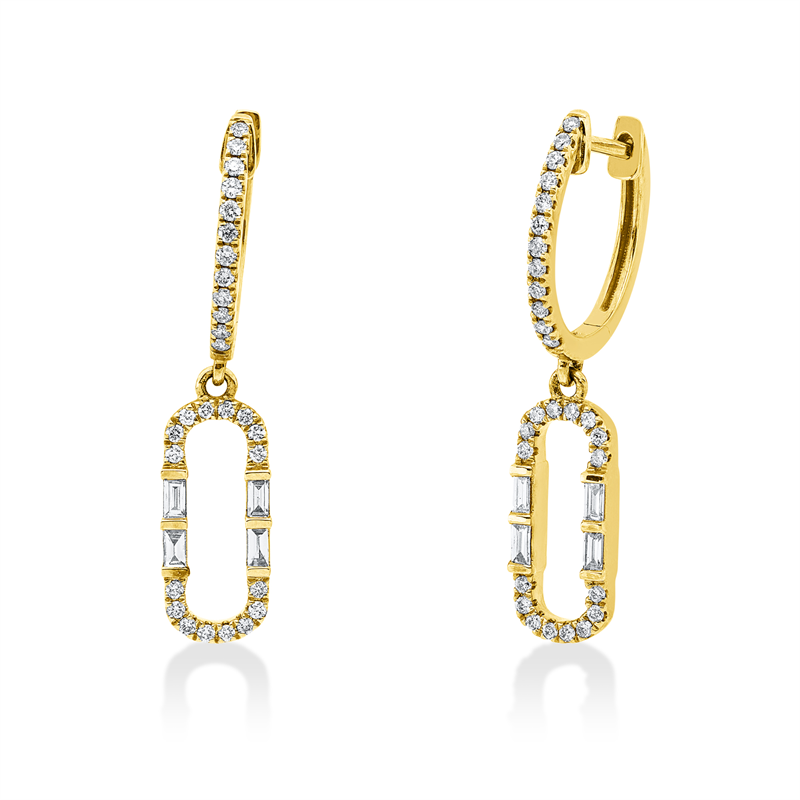Baguette Ohrschmuck