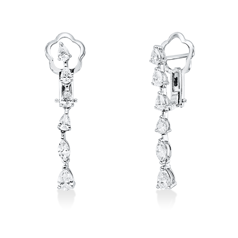 Mehrfachsteinbesatz Ohrschmuck