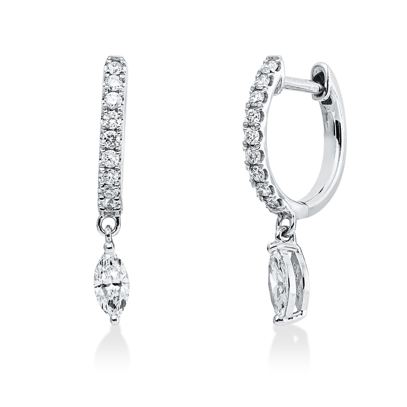 Mehrfachsteinbesatz Ohrschmuck