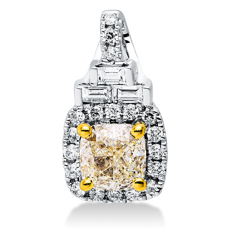 Farbiger Diamant Anhänger