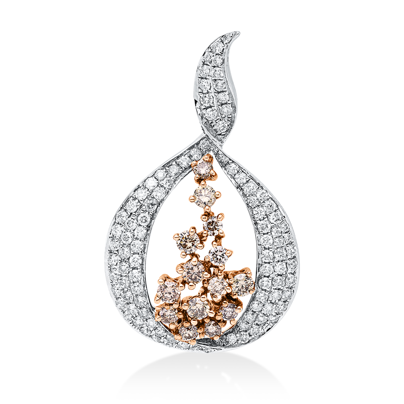 Farbiger Diamant Anhänger