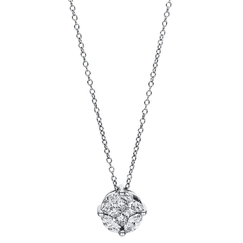 Mehrfachsteinbesatz Collier