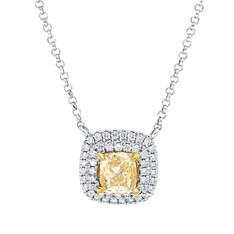Farbiger Diamant Collier