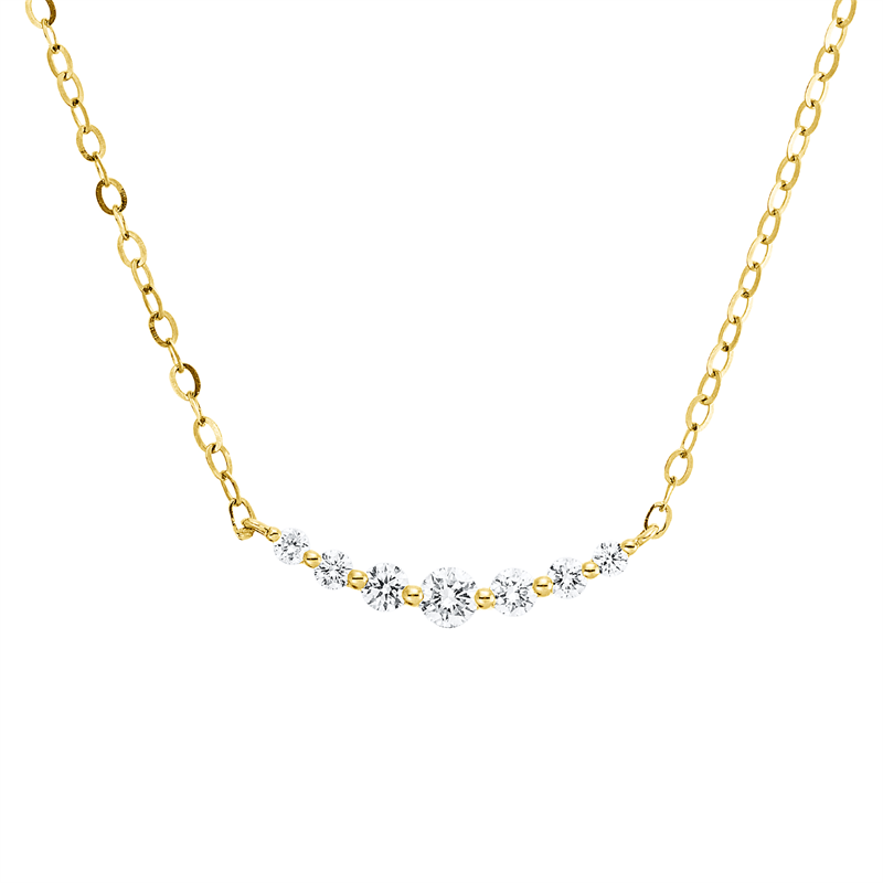 Mehrfachsteinbesatz Collier