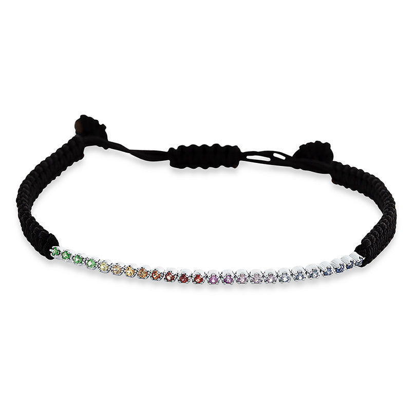 Leder- & Stoffband Armband