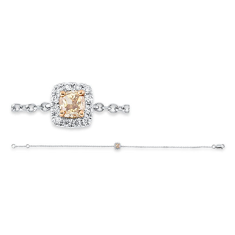 Farbiger Diamant Armband