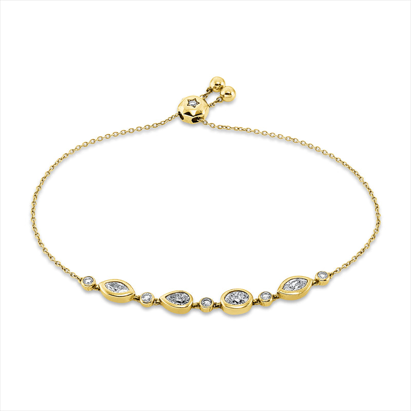 Mehrfachsteinbesatz Armband