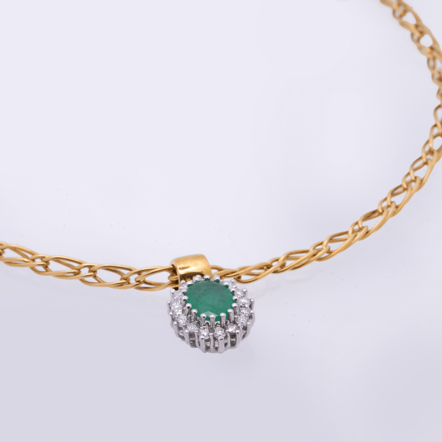 Pre Owned Schmuckset aus 750 Gelbgold/Weißgold