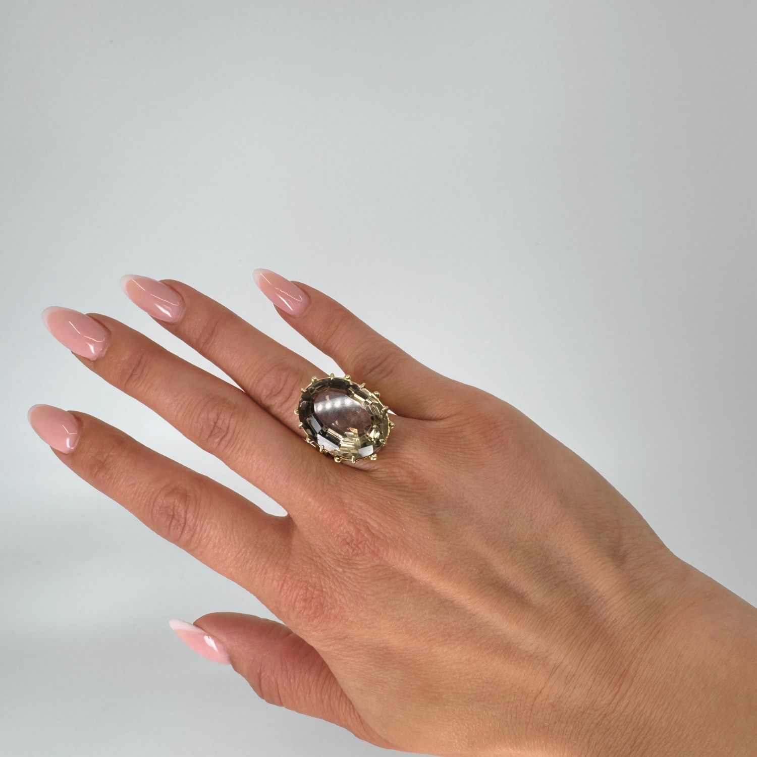 Exklusiver Pre Owned Ring mit Rauchquarz