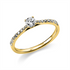Solitaire mit Besatz Ring