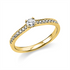 Solitaire mit Besatz Ring