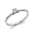 Solitaire mit Besatz Ring